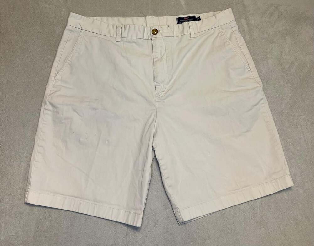 Vineyard Vines Breaker Short Size 38 Khaki Cotton Blend